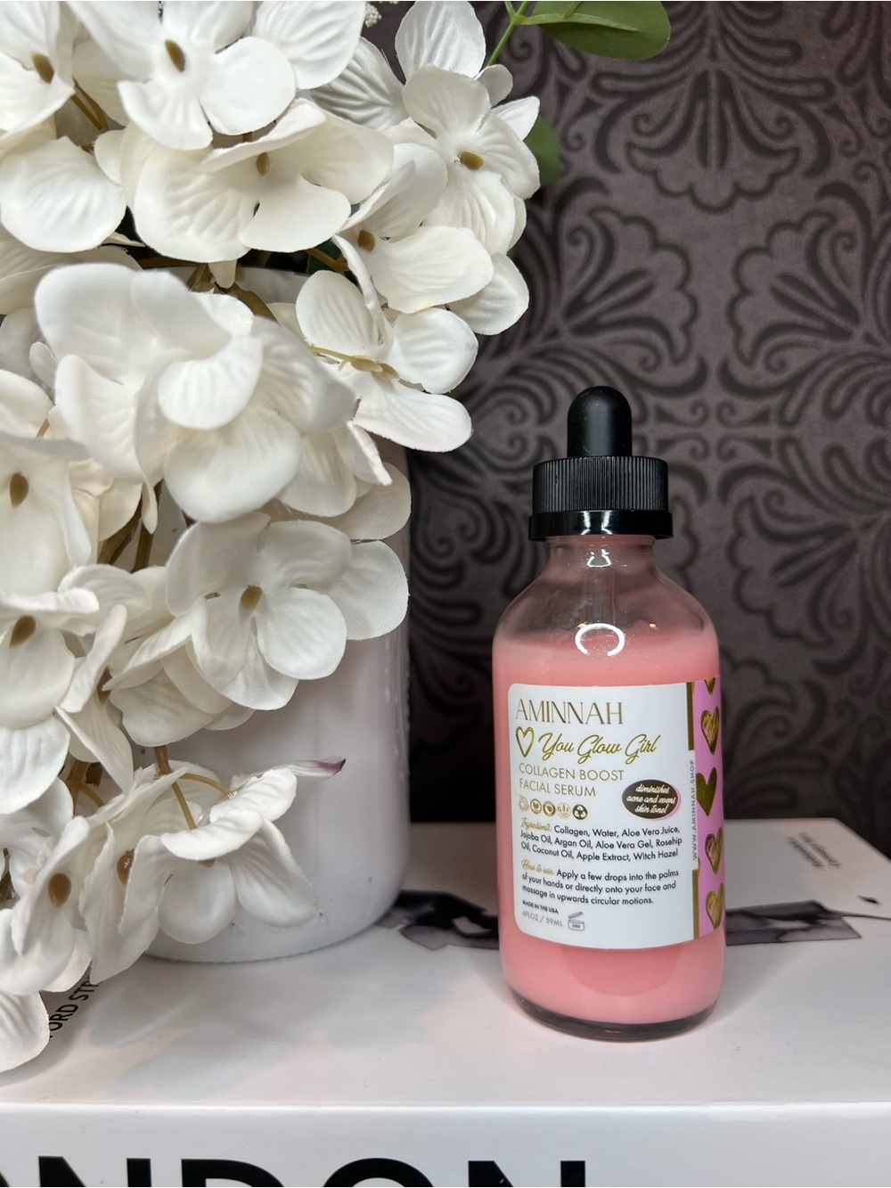 Aminnah You Glow Girl Collagen Boost Facial Serum - 4oz